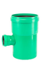 Derivación 87,5° macho-hembra con junta elástica PP-MD Ostendorf/Crearplast-KG 2000, DN/OD 400/160 mm